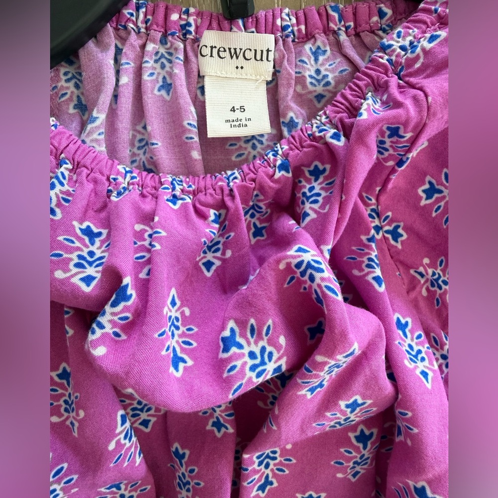 Crewcuts Pink Floral Kids Matching Set - Picture 4 of 4